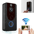 V7 Standard Edition 1080P Full HD Weather Resistant WiFi Security Home Monitor Intercom Smart Phone Video Doorbell without Dingdong Machine, Support Two-way Audio, PIR Motion Detection, Night Vision