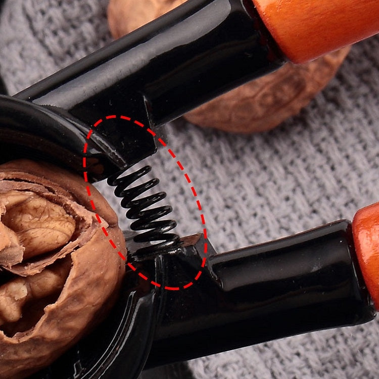 Kitchen Wood Handle Walnut Nut Peeler Sheller Clip
