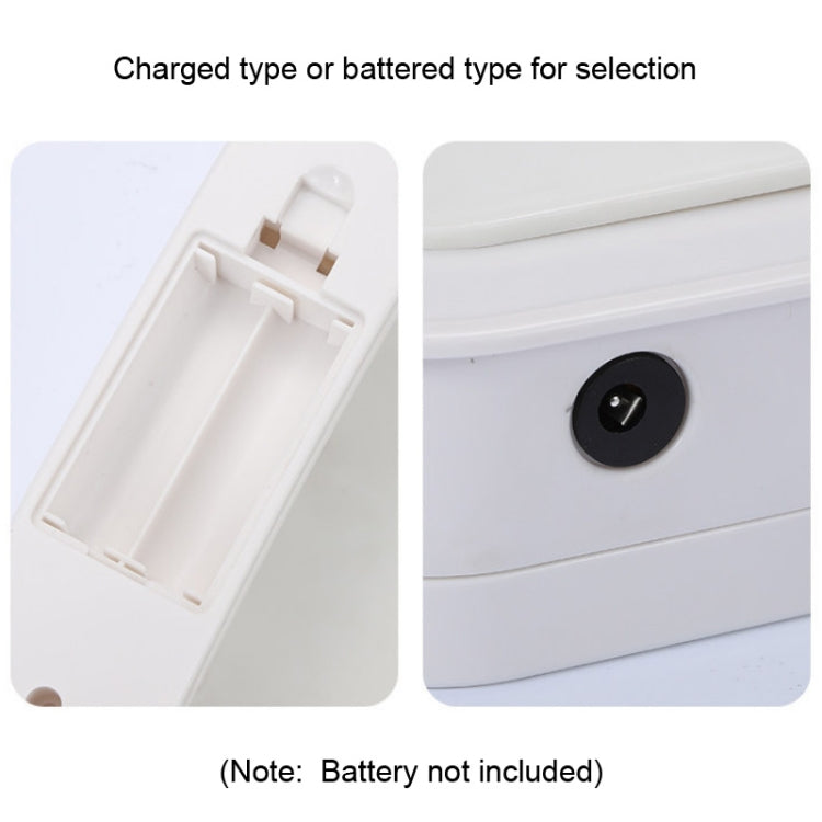 Fully-automatic with Lip Covered Household Living Room Kitchen Bathroom Intelligent Induction Trash Can, Style:Charged Type(White)