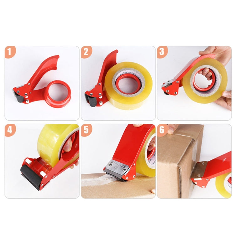 Carton Baler Device Cutter Sealing Machine Tape Dispenser Sealer Holder, Size:2-inch iron cutter (48mm)