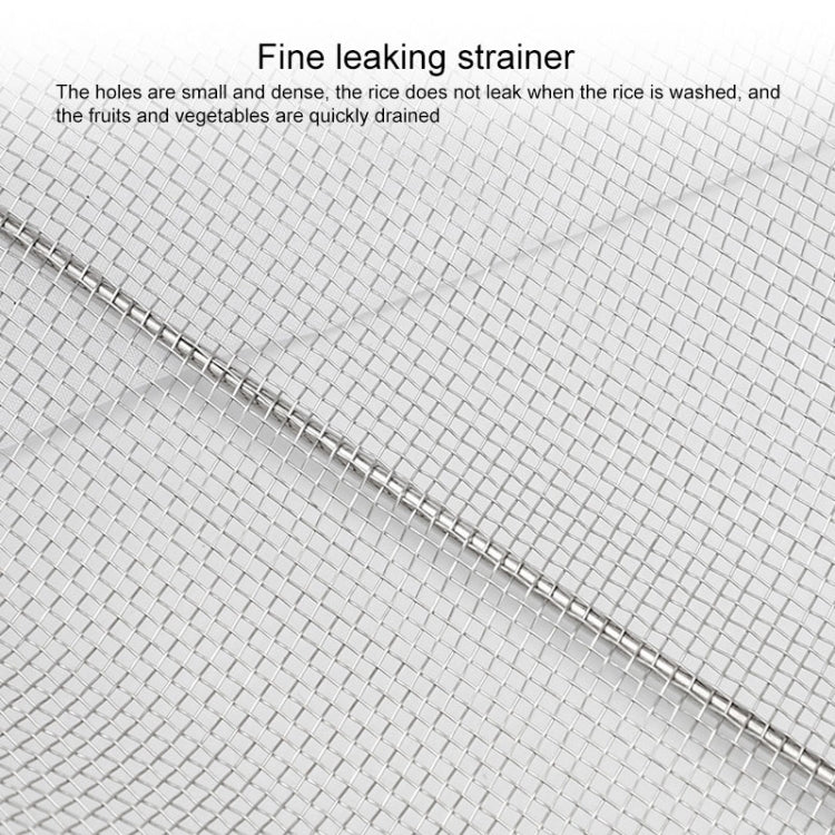 Stainless Steel Foldingf Filter Kitchen Tools Drainage Household Retractable Vegetable Fruit Basket, Size:18x27x11cm