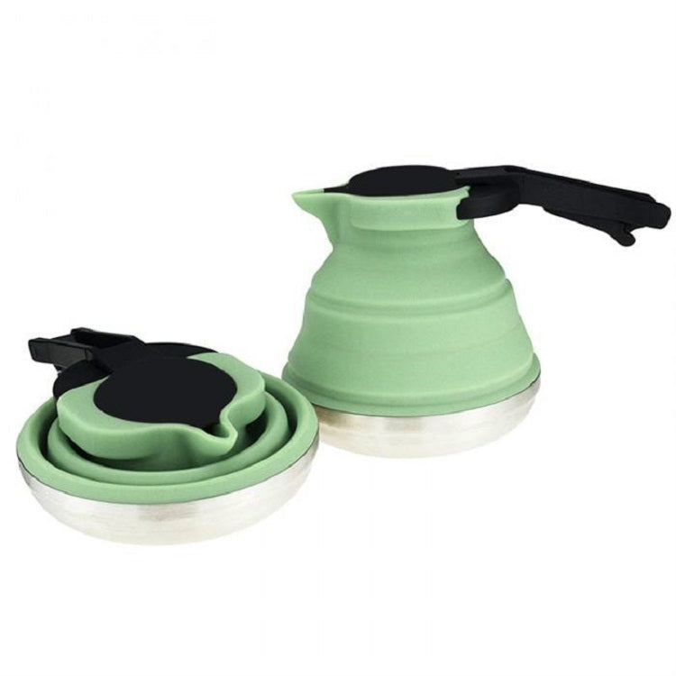 Kitchen Foldable Silicone Water Coffee Teapot(Green)