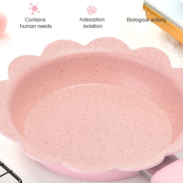 Baby Complementary Food Pot Cooking Milk Pan Maifan Stone Non Stick Household Multifunction Small Pot, Color:Blue Milk Pan With Lid
