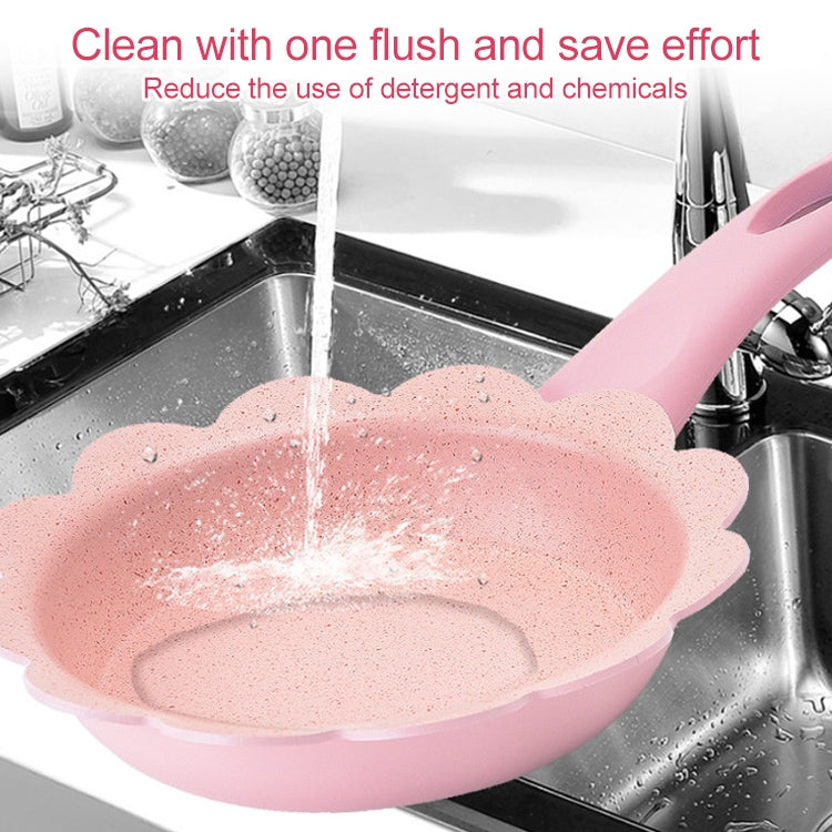 Baby Complementary Food Pot Cooking Milk Pan Maifan Stone Non Stick Household Multifunction Small Pot, Color:Blue Milk Pan With Lid
