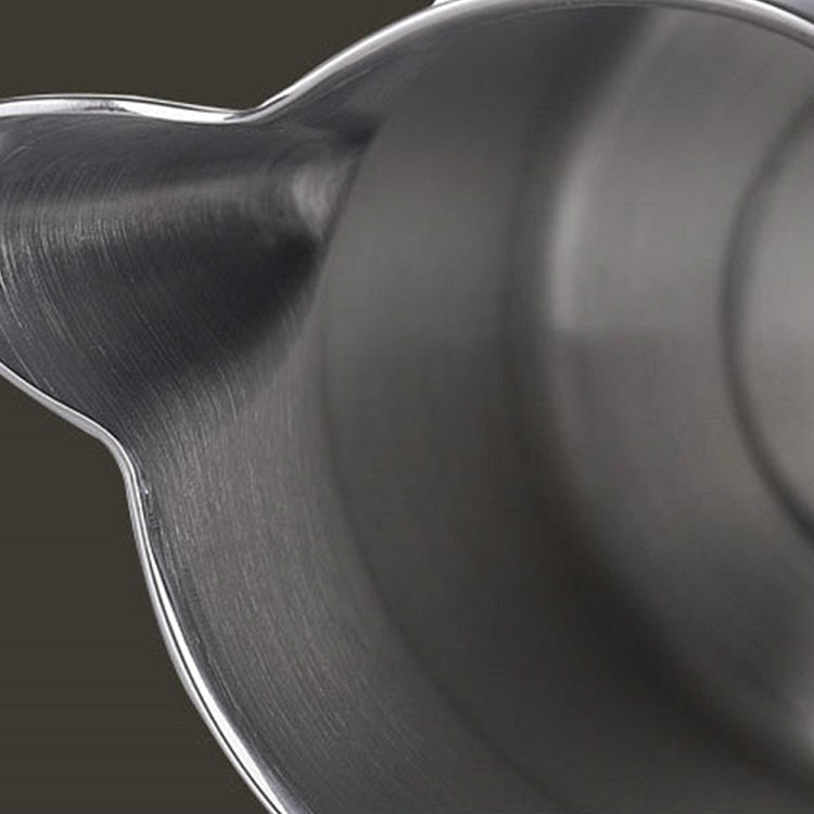Stainless Steel Coffee Pot Pull Flower Cylinder Cup, Capacity:0.35L