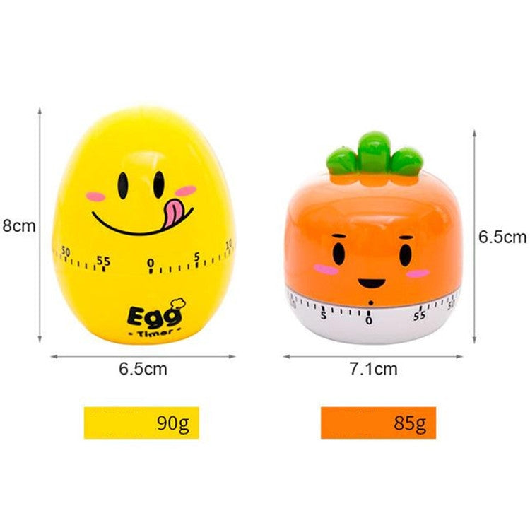 Creative Cartoon Fruit Shape Multi-Function Rotary Timer Learning Work Efficiency Time Manager(Pineapple)
