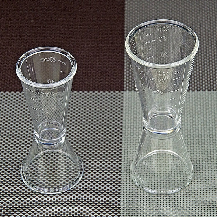 2 PCS PC Small Measuring Cup Device Double-headed Graduated Milk Tea Scale Cup Measuring Tool, Specification:Large