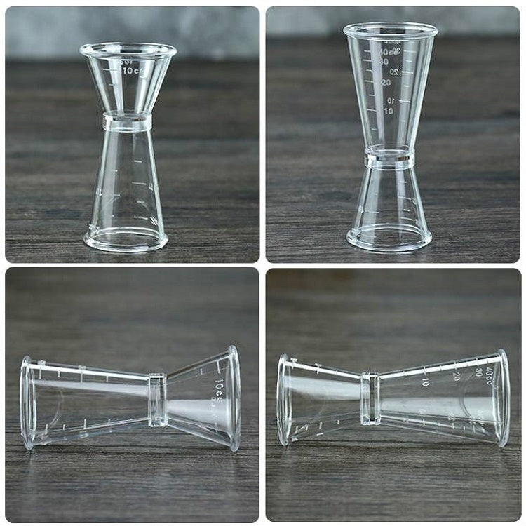 2 PCS PC Small Measuring Cup Device Double-headed Graduated Milk Tea Scale Cup Measuring Tool, Specification:Large