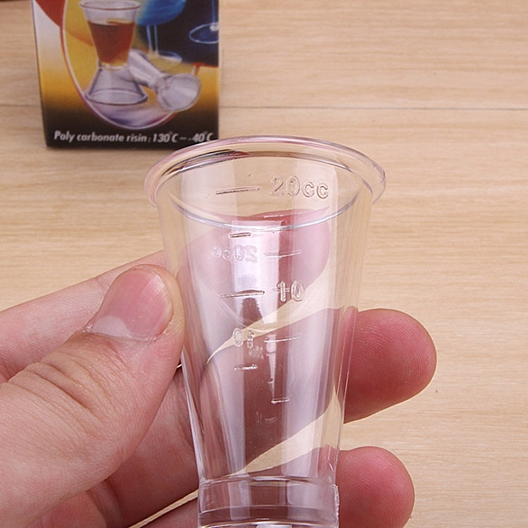 2 PCS PC Small Measuring Cup Device Double-headed Graduated Milk Tea Scale Cup Measuring Tool, Specification:Large