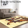 Retro Mat Flannel Velvet Carpet Play Basketball Game Mats Baby Crawling Bed Rugs, Size:99.1x152.4cm(Shoot Horses Tribe)