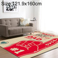 Retro Mat Flannel Velvet Carpet Play Basketball Game Mats Baby Crawling Bed Rugs, Size:121.9x160cm(Words Hand)