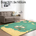 Retro Mat Flannel Velvet Carpet Play Basketball Game Mats Baby Crawling Bed Rugs, Size:121.9x160cm(Sailing)