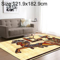 Retro Mat Flannel Velvet Carpet Play Basketball Game Mats Baby Crawling Bed Rugs, Size:121.9x182.9cm(Shoot Horses Tribe)