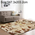 Retro Mat Flannel Velvet Carpet Play Basketball Game Mats Baby Crawling Bed Rugs, Size:147.3x203.2cm(Labor Tribe)