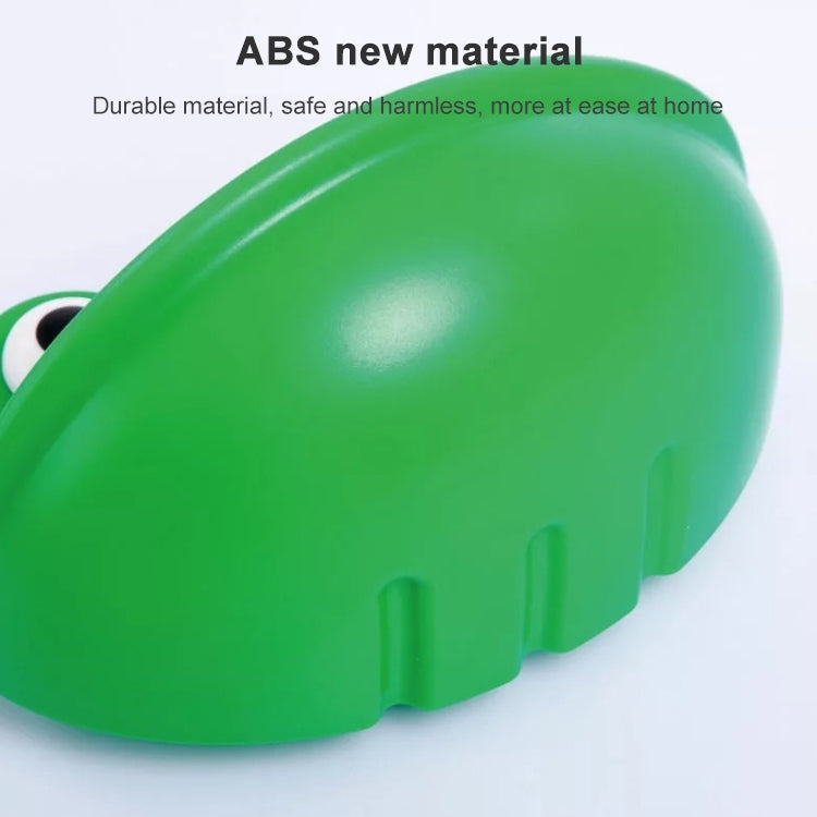 Bathroom Cute Cartoon Strong Suction Cup Drain Soap Box(Green)