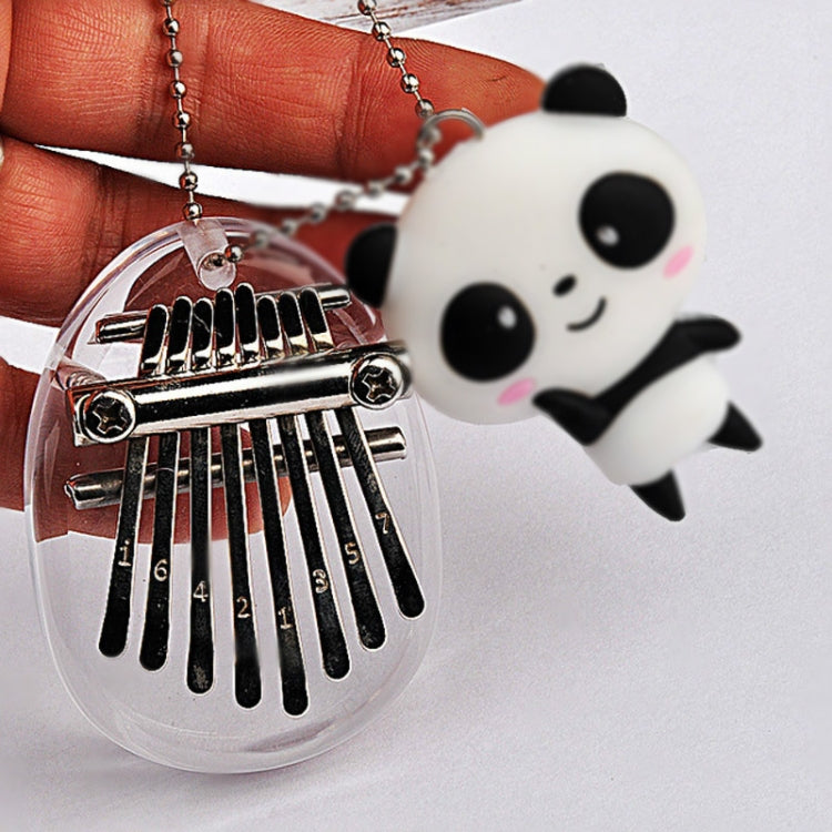 8-note Thumb Piano Mini Carimba Instrument(Transparent)