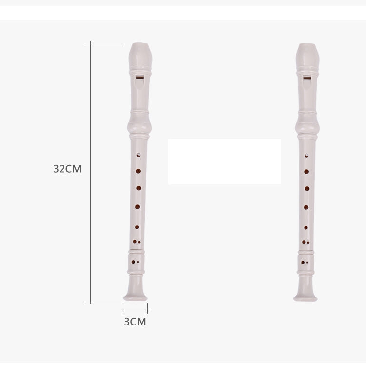 5 PCS SW8 Swan 8-hole Student Children Plastic Clarinet German Treble Flute(Black)