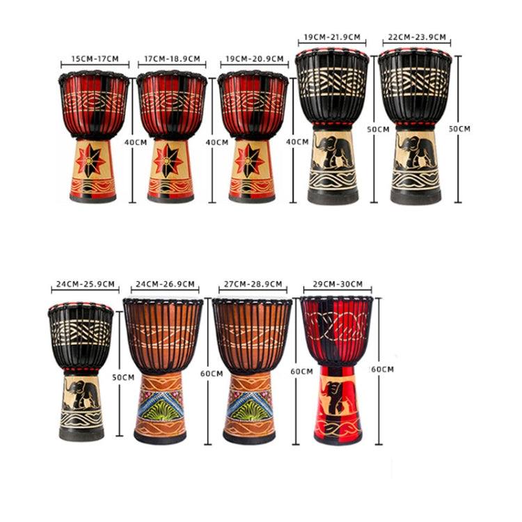 Painted African Drum Children Kindergarten Percussion Instruments Sheepskin Tambourine, Random Delivery, Size:Big 10 In