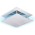 Central Air Conditioning Wind Shield Wall-Mounted Anti Direct Blowing Windshield, Size:60x60cm(White)