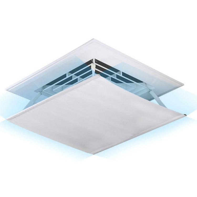 Central Air Conditioning Wind Shield Wall-Mounted Anti Direct Blowing Windshield, Size:60x60cm(White)