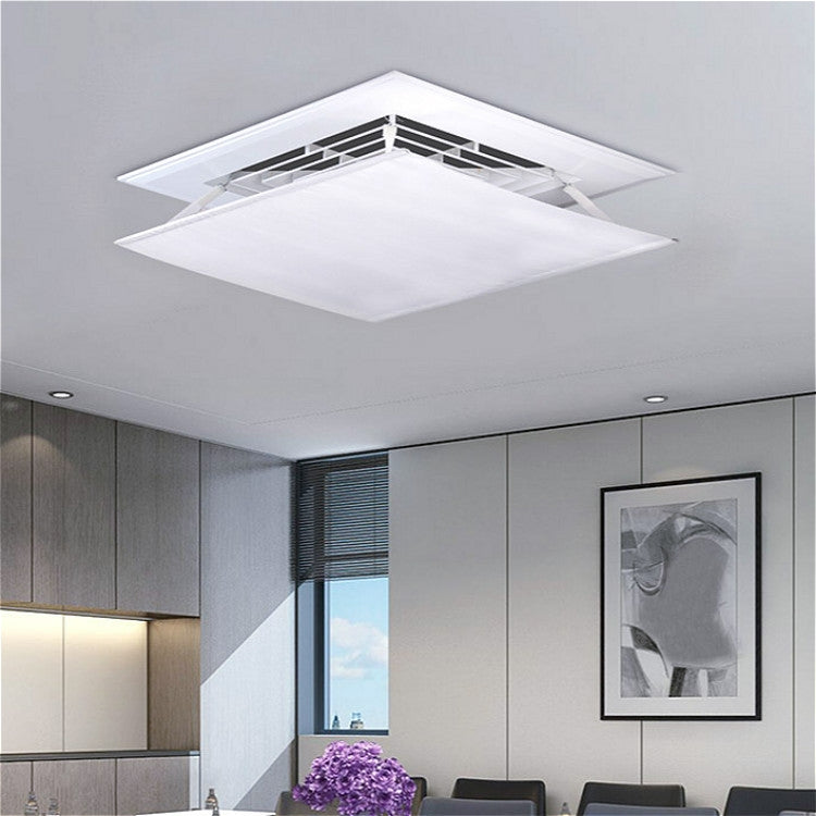 Central Air Conditioning Wind Shield Wall-Mounted Anti Direct Blowing Windshield, Size:60x60cm(White)