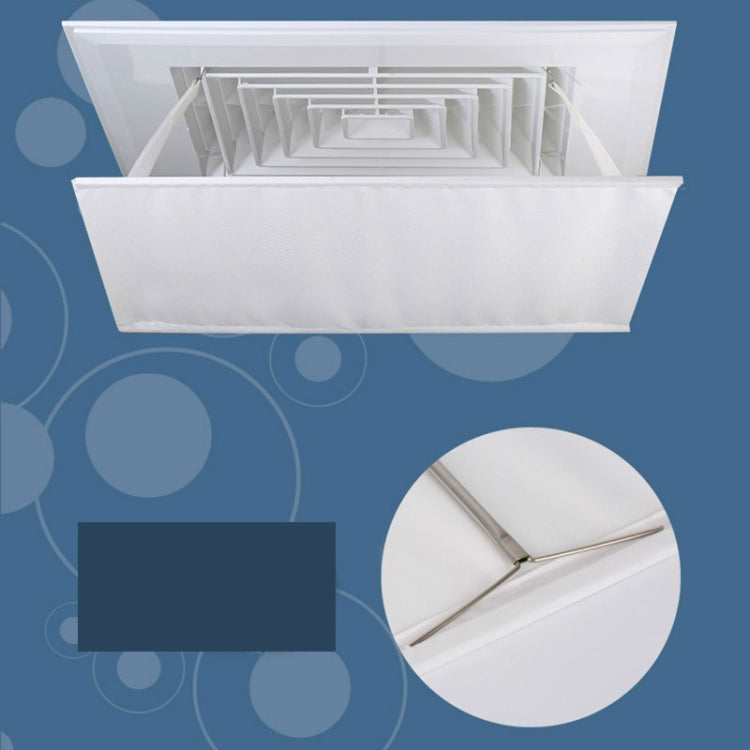 Central Air Conditioning Wind Shield Wall-Mounted Anti Direct Blowing Windshield, Size:60x60cm(White)