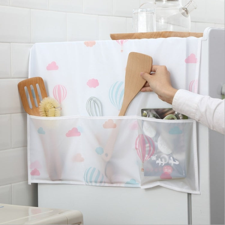 Simple Printing Refrigerator Household Appliance Waterproof Kitchen Storage Dust Cover(Balloon)