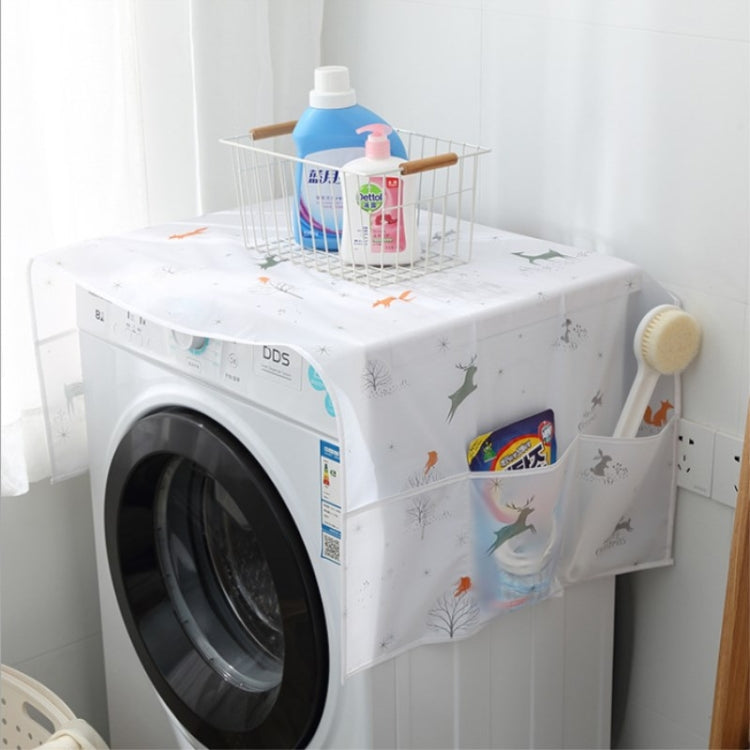 Simple Printing Refrigerator Household Appliance Waterproof Kitchen Storage Dust Cover(Balloon)
