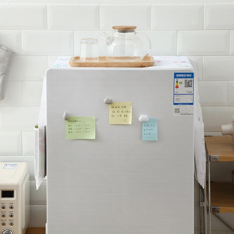 Simple Printing Refrigerator Household Appliance Waterproof Kitchen Storage Dust Cover(Balloon)