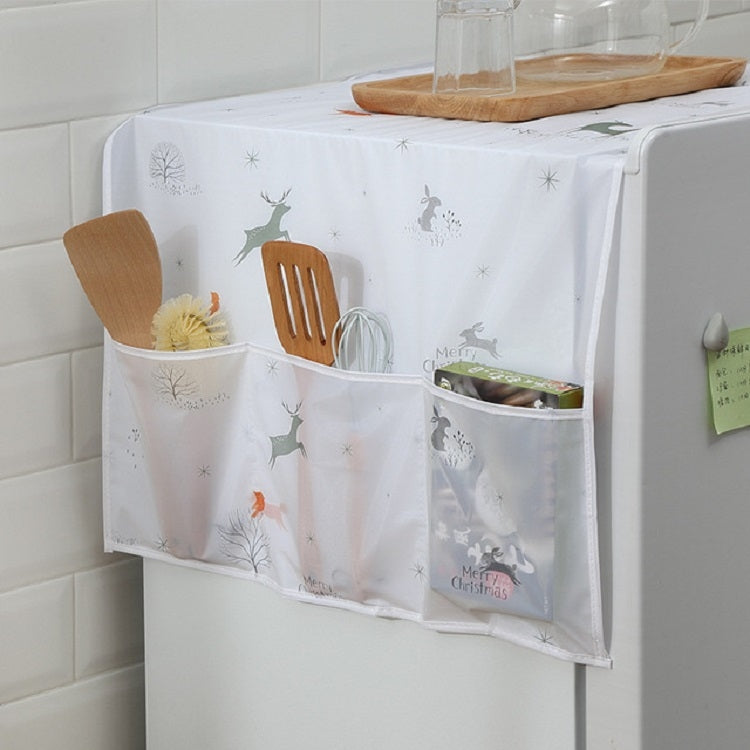 Simple Printing Refrigerator Household Appliance Waterproof Kitchen Storage Dust Cover(Balloon)