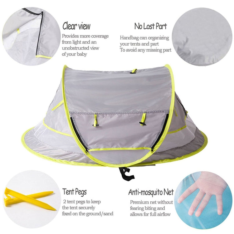 Travel Mosquito Net Ultralight Wei Portable baby beach tent(Gray)