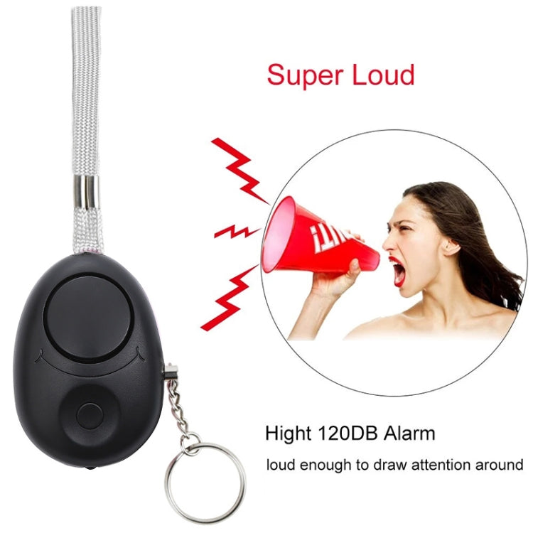 120dB Key Anti-lost Alarm Anti-wolf Alarm with LED Light(Black)