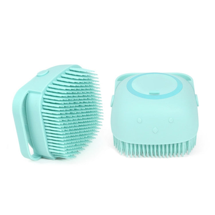 Pet Bath Massage Brush Dog Rub Bath Gloves with Brush(Random Color Delivery)