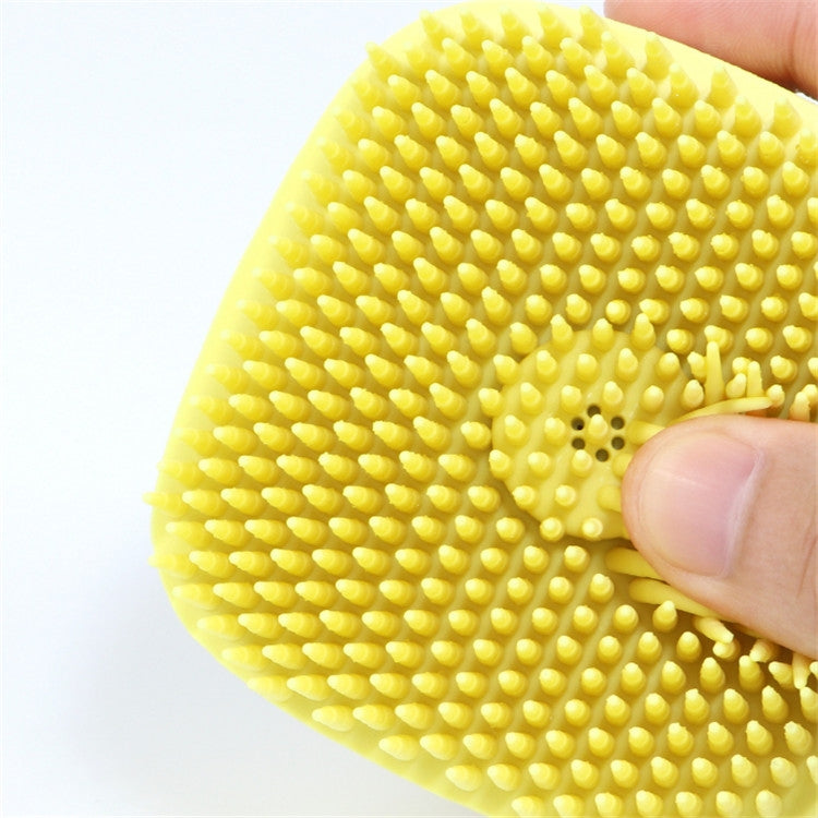 Pet Bath Massage Brush Dog Rub Bath Gloves with Brush(Random Color Delivery)