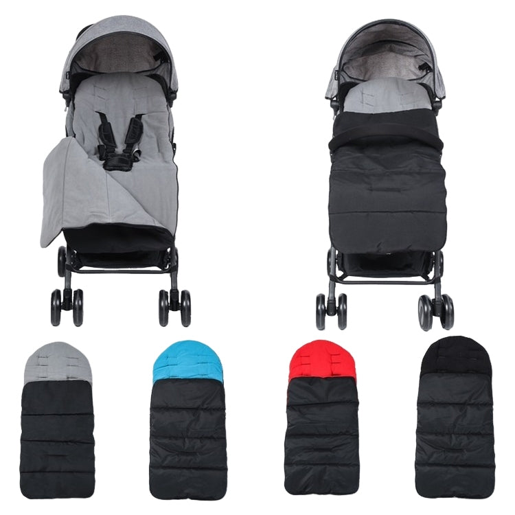 Winter and Autumn Baby Stroller Sleeping Bag Waterproof Stroller Foot Cover(Black)