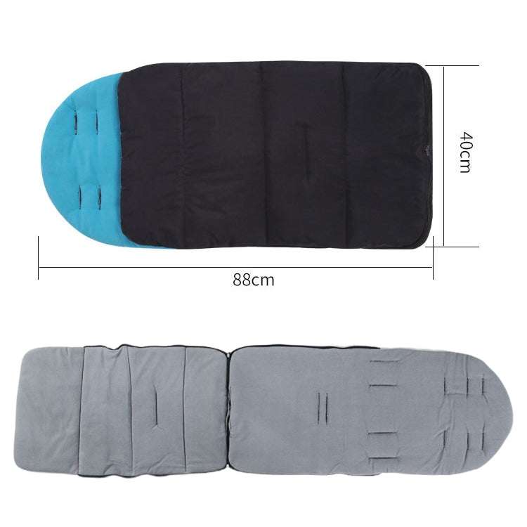 Winter and Autumn Baby Stroller Sleeping Bag Waterproof Stroller Foot Cover(Black)