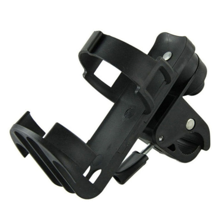 Rotatable Lockable Bicycle Bottle Cage Baby Stroller Bottle Holder Bicycle Water Bottle Holder(Black)