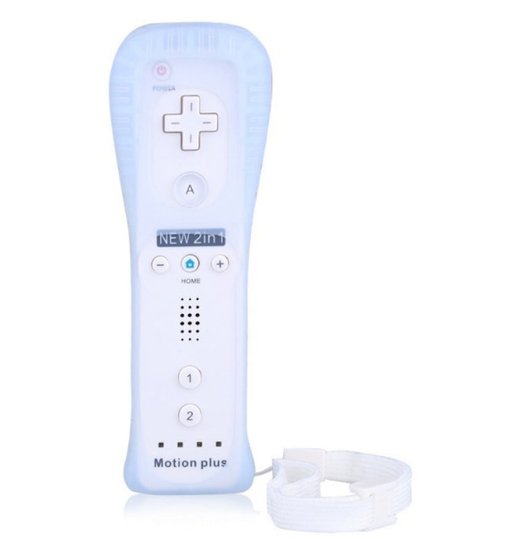 2 In 1 Right Handle With Built-In Accelerator For Nintendo Wii / WiiU Host(White)