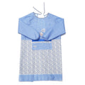 Kitchen Anti-fouling Oil-proof Adult Gowns Home Apron, with Long Sleeve(Blue)