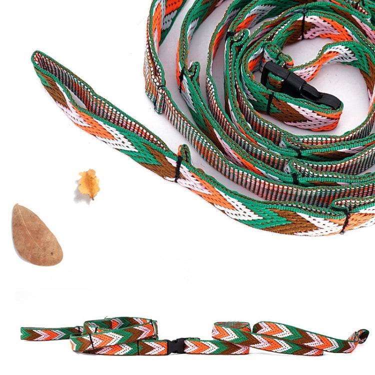 Outdoor Camping Tent Storage Lanyard Lengthened Bundled Clothesline(Green)