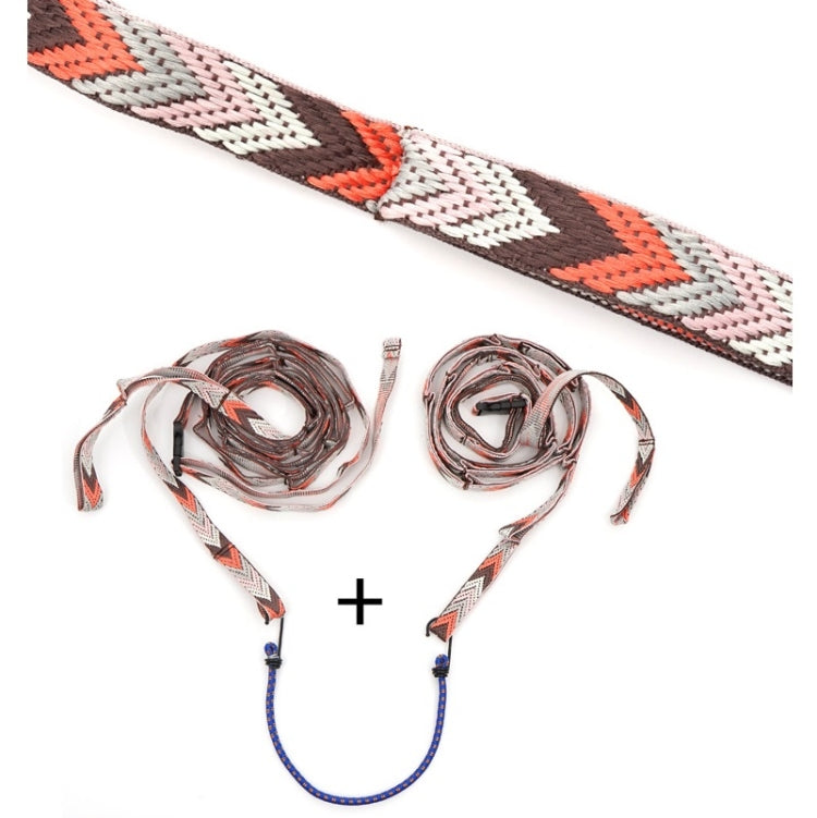 Outdoor Camping Tent Storage Lanyard Lengthened Bundled Clothesline(Black)