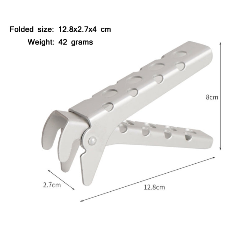 Outdoor Picnic Barbecue Aluminum Alloy Anti-scalding Pot Tongs(With Hole)