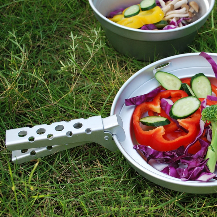 Outdoor Picnic Barbecue Aluminum Alloy Anti-scalding Pot Tongs(With Hole)