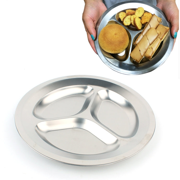 Picnic 3 Grid Round Plate Outdoor Barbecue Non-magnetic 201 Stainless Steel Grid  [late