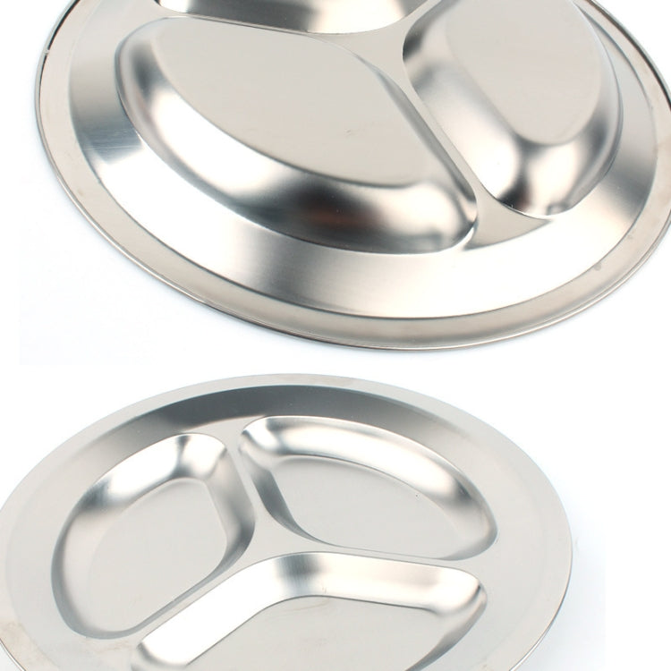 Picnic 3 Grid Round Plate Outdoor Barbecue Non-magnetic 201 Stainless Steel Grid  [late