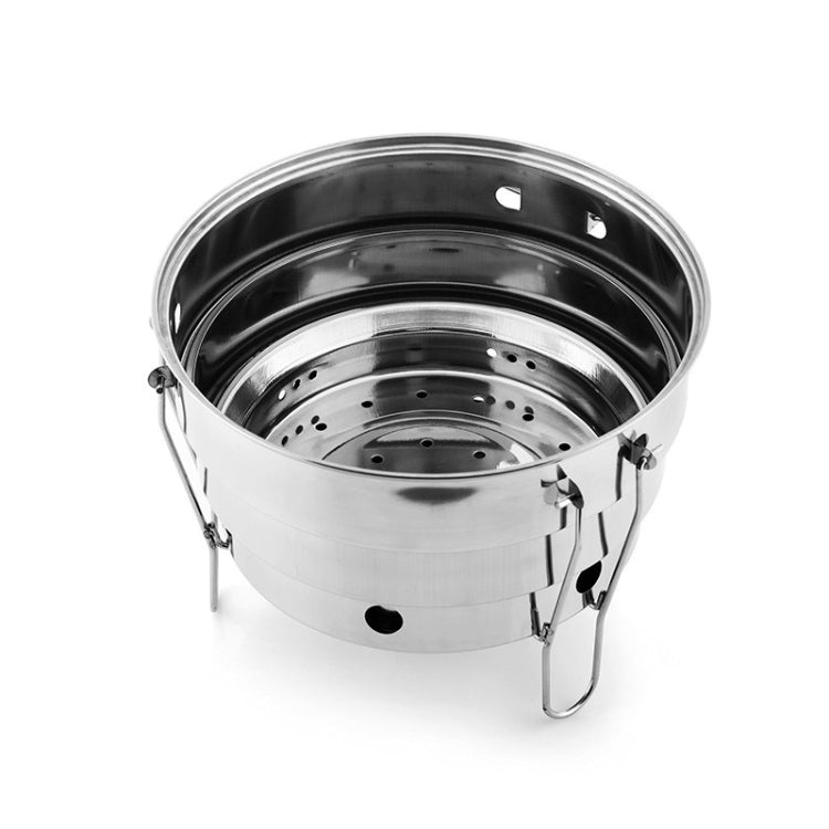 Small BBQ Outdoor Stainless Steel Portable BBQ Grilled Net Camping Picnic Charcoal Folding Oven
