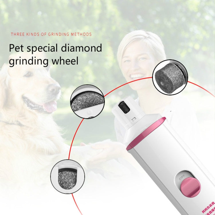 Pet Electric Manicure Device Dog Nail Polisher, Specification: Charged(Black)