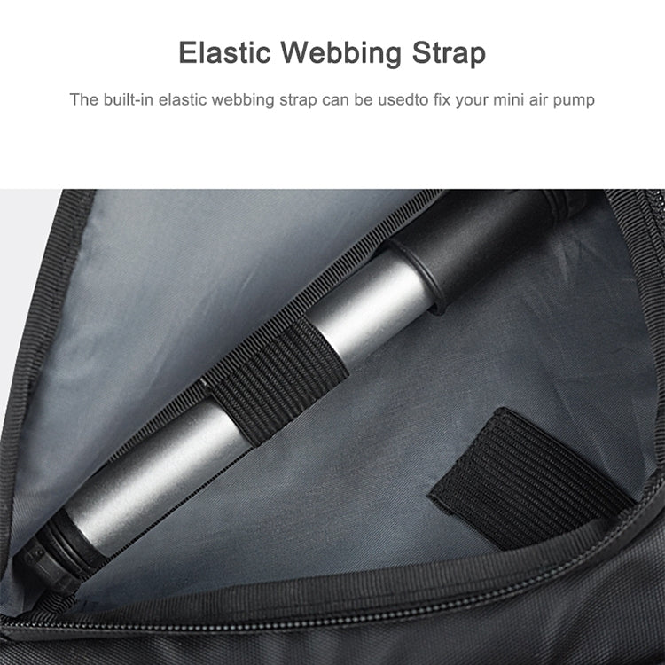 Shark Tiger Bicycle Front Beam Wax Polyester Triangle Bag, Size: 1.5L(Black)