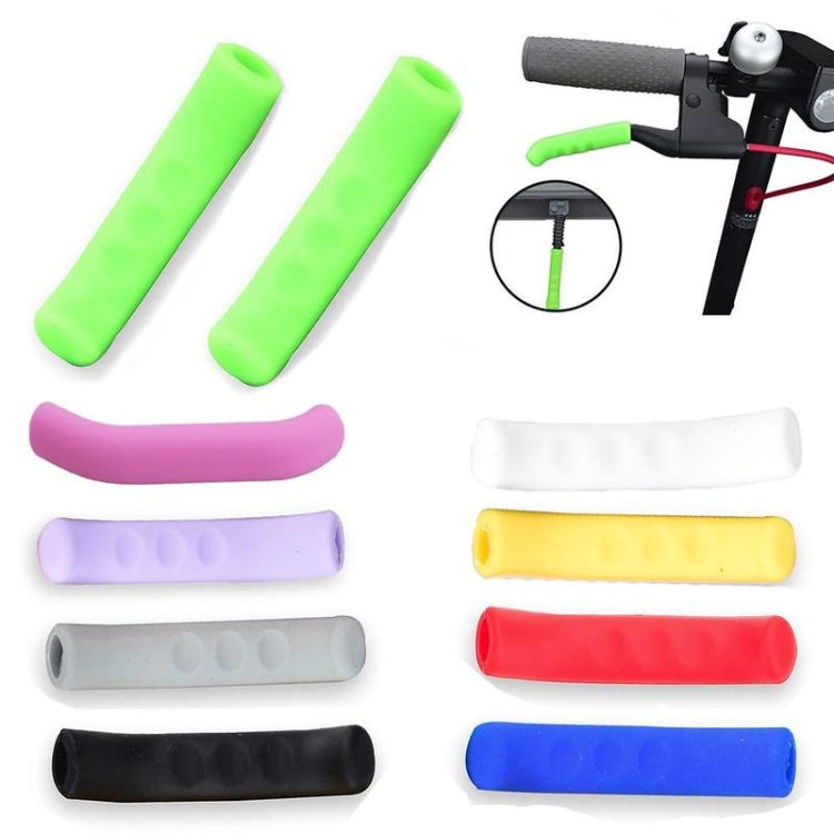 2 PCS For Xiaomi Mijia M365 Electric Scooter Handbrake Non-Slip Silicone Cover(Black)