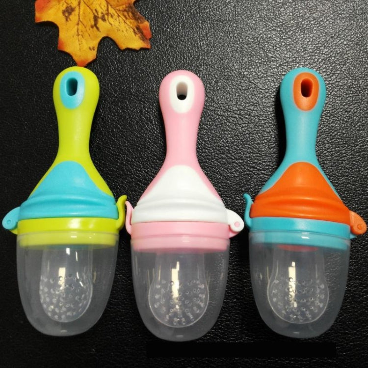 Infant Fruit and Vegetable Pacifier Bite Baby Food Supplement Feeder, Size:S(Blue)